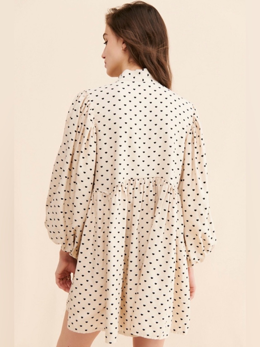 Sister Jane Barn Heart Jacquard Mini Dress Size Small - Picture 3 of 8